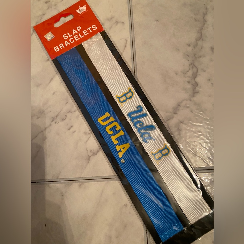 UCLA University of California Los Angeles collegiate slap bracelets - new